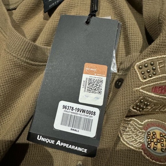 NWT Harley-Davidson Winged‎ Henley - Picture 6 of 6